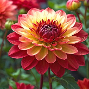 Георгин Оникс Найт купить по цене от 590р. в интернет-магазине «Посадика» с доставкой почтой в в Райчихинске и по всей России – [изображение №1].